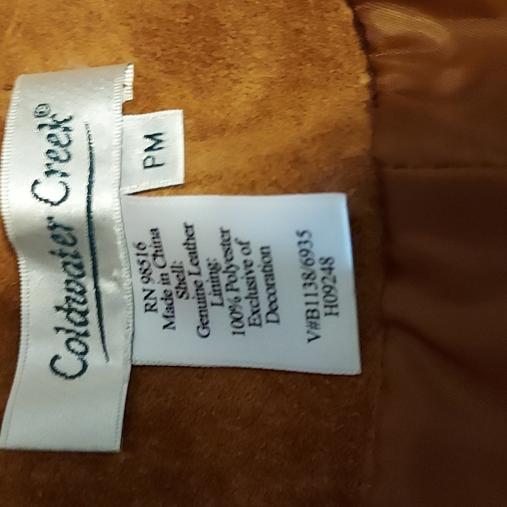 NWOT-Coldwater Creek-Leather Jacket-size PM - Picture 4 of 6